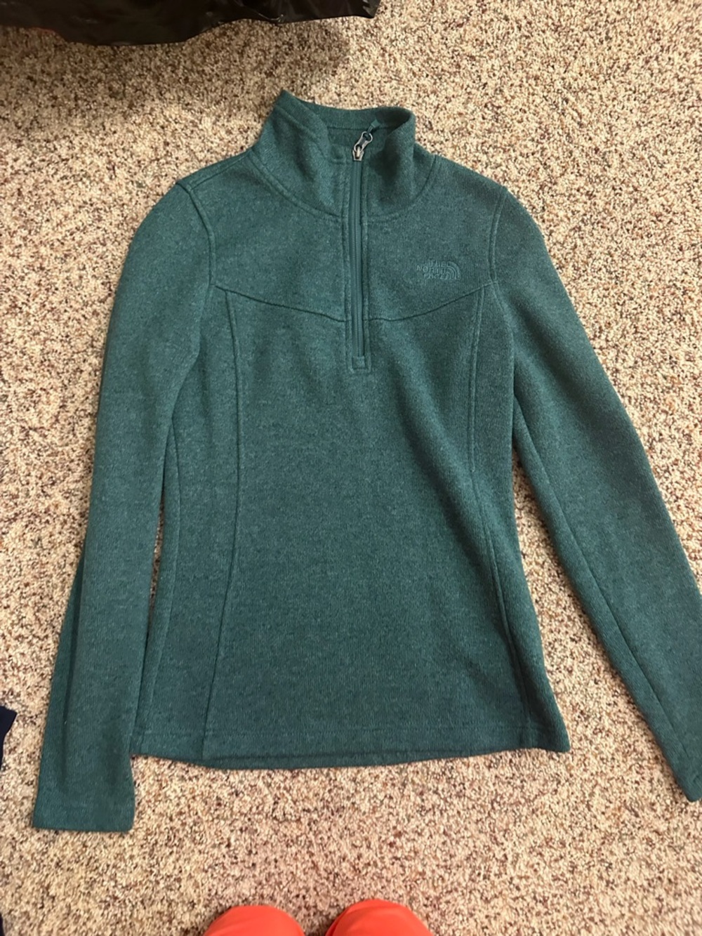 The North Face Dark Teal Fleece Quarter-Zip Pullover